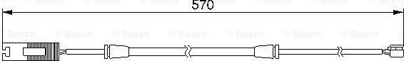 BOSCH 1 987 474 954 - Indikators, Bremžu uzliku nodilums autodraugiem.lv