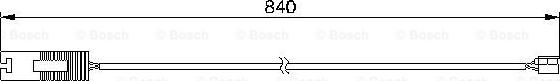 BOSCH 1 987 474 956 - Indikators, Bremžu uzliku nodilums autodraugiem.lv