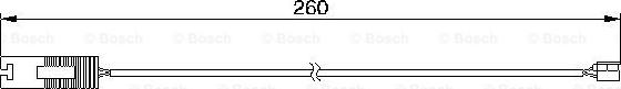 BOSCH 1 987 474 953 - Indikators, Bremžu uzliku nodilums autodraugiem.lv
