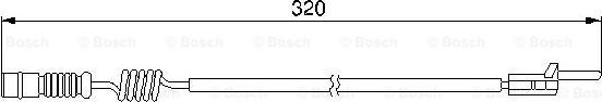 BOSCH 1 987 474 964 - Indikators, Bremžu uzliku nodilums autodraugiem.lv