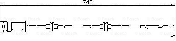 BOSCH 1 987 474 933 - Indikators, Bremžu uzliku nodilums autodraugiem.lv