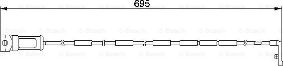 BOSCH 1 987 474 929 - Indikators, Bremžu uzliku nodilums autodraugiem.lv
