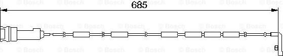 BOSCH 1987474974 - Indikators, Bremžu uzliku nodilums autodraugiem.lv