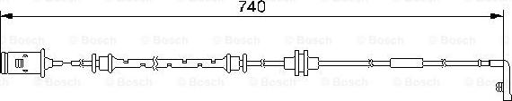 BOSCH 1987474973 - Indikators, Bremžu uzliku nodilums autodraugiem.lv