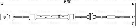 BOSCH 1 987 474 972 - Indikators, Bremžu uzliku nodilums autodraugiem.lv