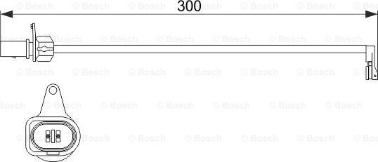 BOSCH 1 987 474 505 - Indikators, Bremžu uzliku nodilums autodraugiem.lv