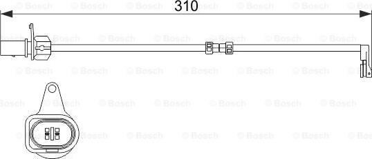BOSCH 1987474506 - Indikators, Bremžu uzliku nodilums autodraugiem.lv