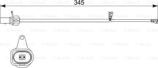 BOSCH 1 987 474 507 - Indikators, Bremžu uzliku nodilums autodraugiem.lv