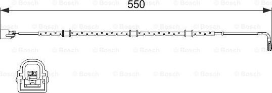 BOSCH 1987474514 - Indikators, Bremžu uzliku nodilums autodraugiem.lv