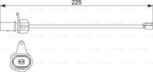 BOSCH 1 987 474 511 - Indikators, Bremžu uzliku nodilums autodraugiem.lv