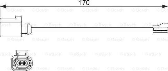 BOSCH 1987474512 - Indikators, Bremžu uzliku nodilums autodraugiem.lv