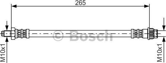 BOSCH 1 987 476 948 - Bremžu šļūtene autodraugiem.lv