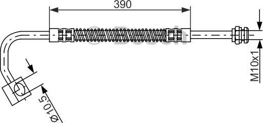 BOSCH 1 987 476 984 - Bremžu šļūtene autodraugiem.lv