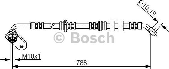 BOSCH 1 987 476 935 - Bremžu šļūtene autodraugiem.lv