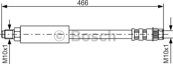 BOSCH 1 987 476 492 - Bremžu šļūtene autodraugiem.lv