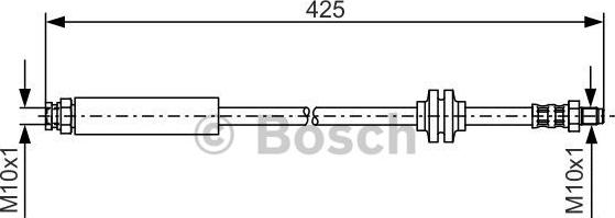 BOSCH 1 987 476 451 - Bremžu šļūtene autodraugiem.lv