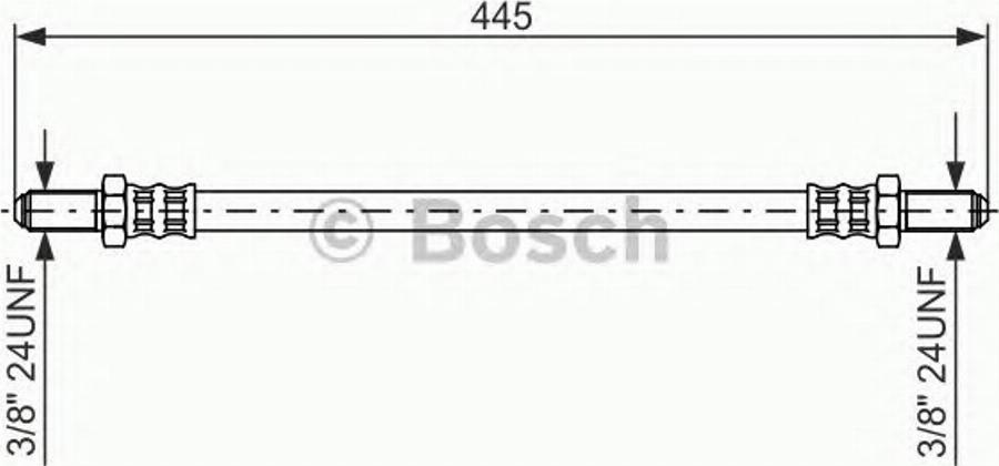 BOSCH 1987476468 - Bremžu šļūtene autodraugiem.lv