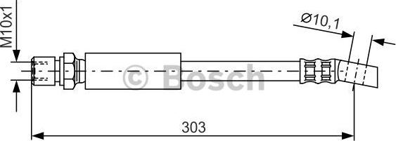 BOSCH 1 987 476 426 - Bremžu šļūtene autodraugiem.lv
