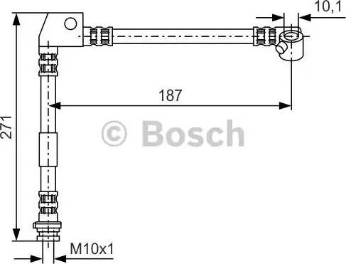 BOSCH 1 987 476 659 - Bremžu šļūtene autodraugiem.lv