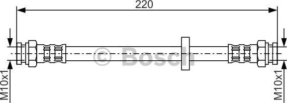 BOSCH 1 987 476 633 - Bremžu šļūtene autodraugiem.lv