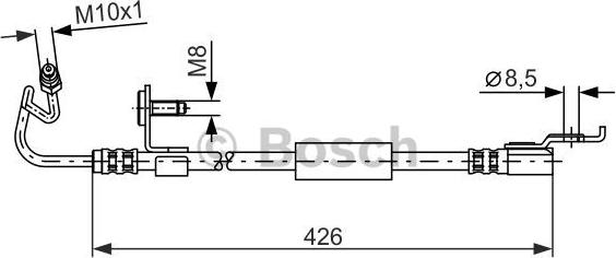 BOSCH 1 987 476 624 - Bremžu šļūtene autodraugiem.lv