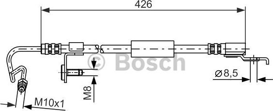 BOSCH 1 987 476 623 - Bremžu šļūtene autodraugiem.lv