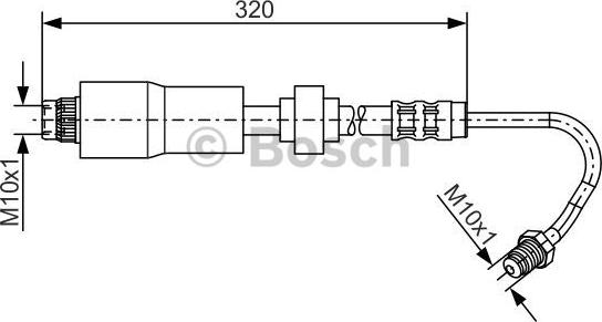 BOSCH 1 987 476 065 - Bremžu šļūtene autodraugiem.lv