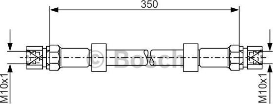 BOSCH 1 987 476 008 - Bremžu šļūtene autodraugiem.lv