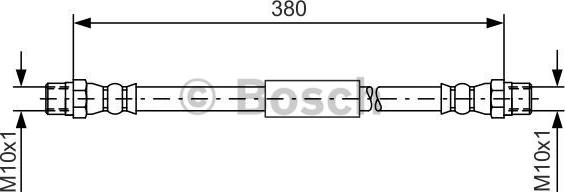 BOSCH 1 987 476 138 - Bremžu šļūtene autodraugiem.lv