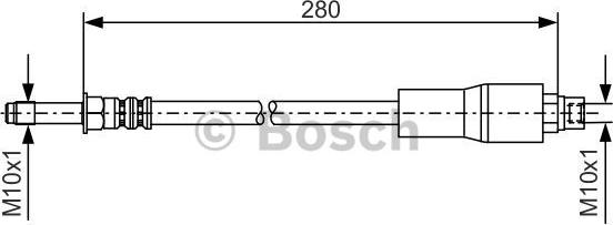 BOSCH 1 987 476 173 - Bremžu šļūtene autodraugiem.lv