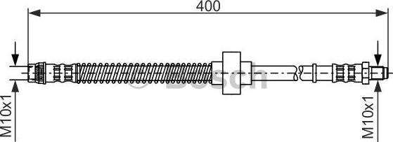 BOSCH 1 987 476 844 - Bremžu šļūtene autodraugiem.lv