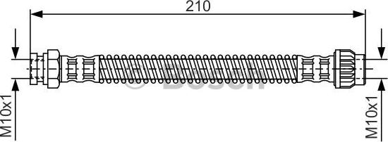 BOSCH 1 987 476 867 - Bremžu šļūtene autodraugiem.lv