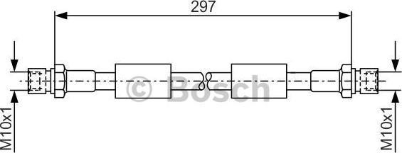 BOSCH 1 987 476 380 - Bremžu šļūtene autodraugiem.lv