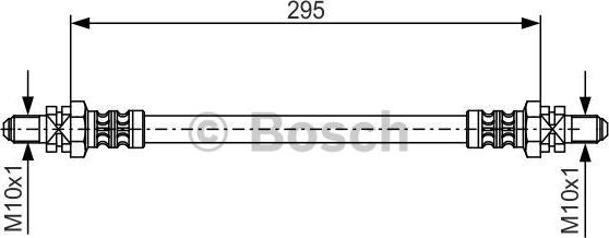 BOSCH 1 987 476 382 - Bremžu šļūtene autodraugiem.lv