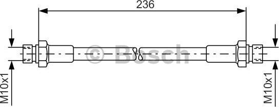 BOSCH 1 987 476 289 - Bremžu šļūtene autodraugiem.lv