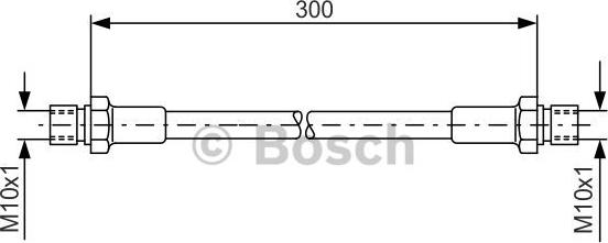 BOSCH 1 987 476 286 - Bremžu šļūtene autodraugiem.lv