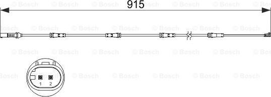BOSCH 1 987 473 509 - Indikators, Bremžu uzliku nodilums autodraugiem.lv
