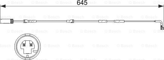 BOSCH 1 987 473 504 - Indikators, Bremžu uzliku nodilums autodraugiem.lv