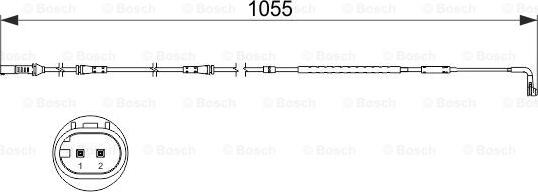 BOSCH 1987473506 - Indikators, Bremžu uzliku nodilums autodraugiem.lv