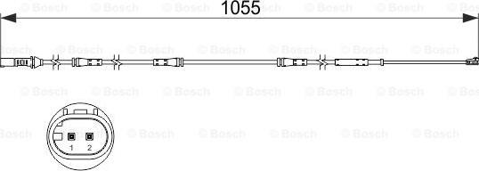 BOSCH 1 987 473 508 - Indikators, Bremžu uzliku nodilums autodraugiem.lv