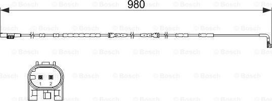 BOSCH 1 987 473 502 - Indikators, Bremžu uzliku nodilums autodraugiem.lv