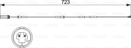 BOSCH 1 987 473 514 - Indikators, Bremžu uzliku nodilums autodraugiem.lv