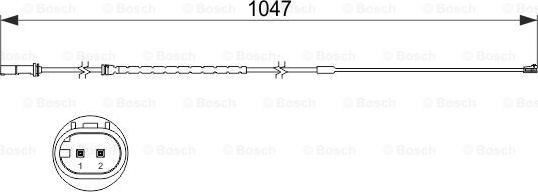 BOSCH 1 987 473 512 - Indikators, Bremžu uzliku nodilums autodraugiem.lv