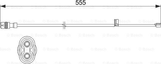 BOSCH 1 987 473 530 - Indikators, Bremžu uzliku nodilums autodraugiem.lv