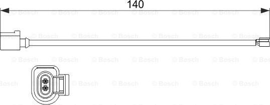 BOSCH 1 987 473 528 - Indikators, Bremžu uzliku nodilums autodraugiem.lv