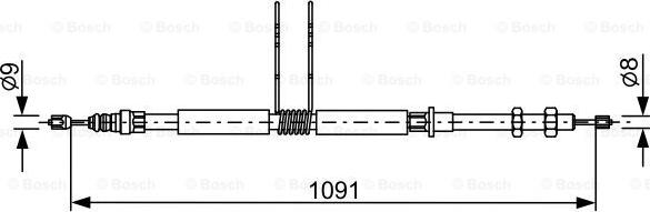 BOSCH 1 987 477 649 - Trose, Stāvbremžu sistēma autodraugiem.lv