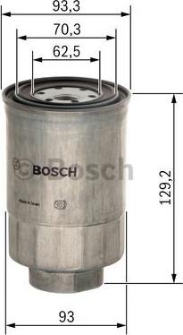 BOSCH 1 457 434 438 - Degvielas filtrs autodraugiem.lv