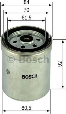 BOSCH 1 457 434 051 - Degvielas filtrs autodraugiem.lv