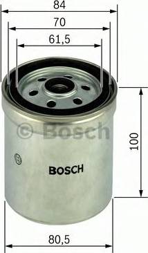 BOSCH 1 457 434 157 - Degvielas filtrs autodraugiem.lv