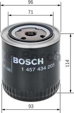 BOSCH 1 457 434 205 - Degvielas filtrs autodraugiem.lv